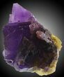 Cubic Purple/Yellow Fluorite - Cave-in-Rock, Illinois #31357-5
